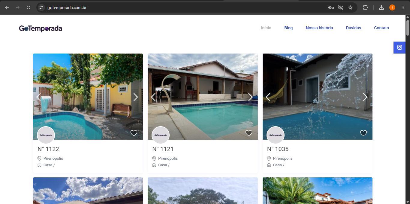 Site de hospedagem e turismo - Ivam Sampaio